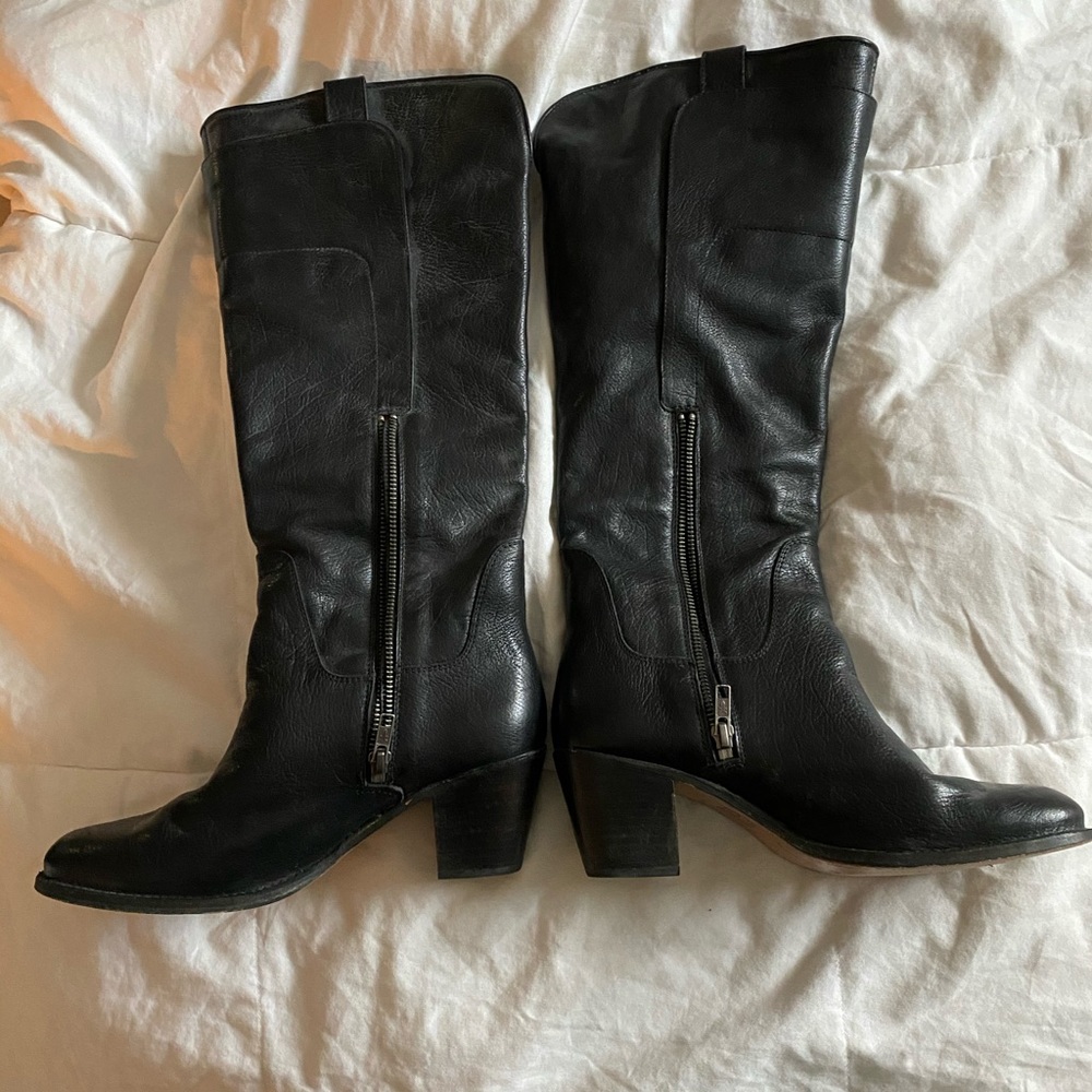 Frye Jackie tall riding boots 8.5 black